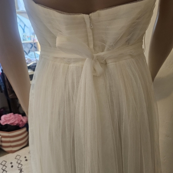 Jenny Yoo Collection Annabelle White Tulle Bridal Wedding Dress - Picture 9 of 16